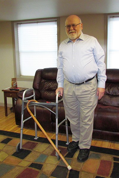 me, my walker and my cane
