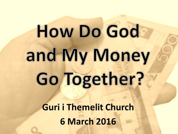how do God and money go together?