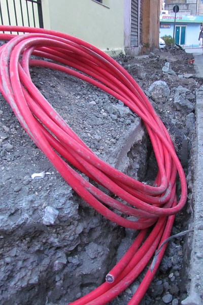 more electrical cable ready to bury
