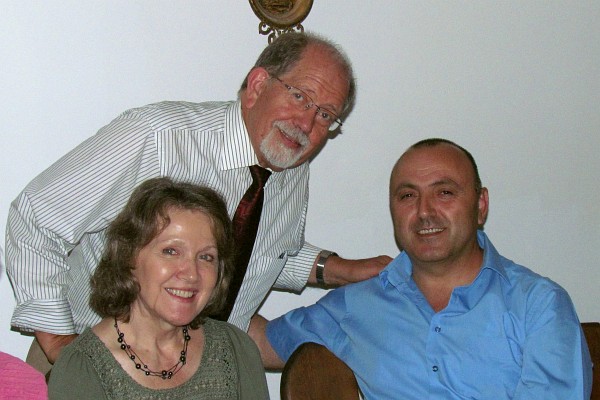 Sue and Ken Horst visit with Rafael Cukaj