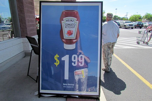 ketchup on sale is an eyecatcher?