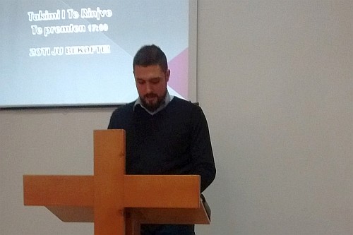 pastor Rafael challenges in his sermon