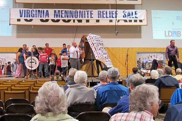 the Friday evening auction at Va. Menno. Relief Sale