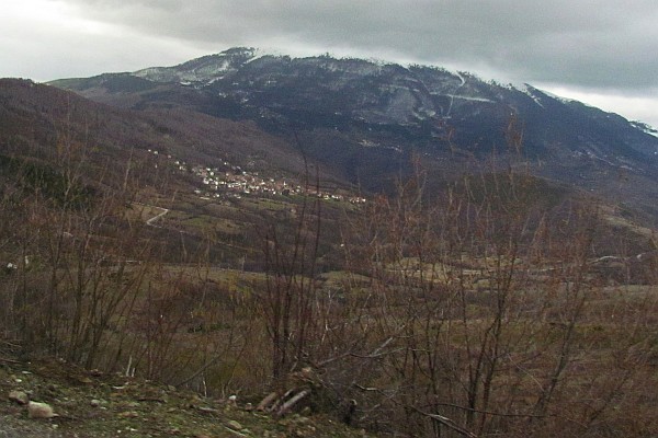 many villages sit on the mountain sides in Kosovo