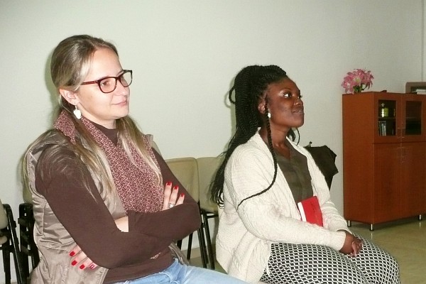 Julianna and ShaRon at our missionary team meeting