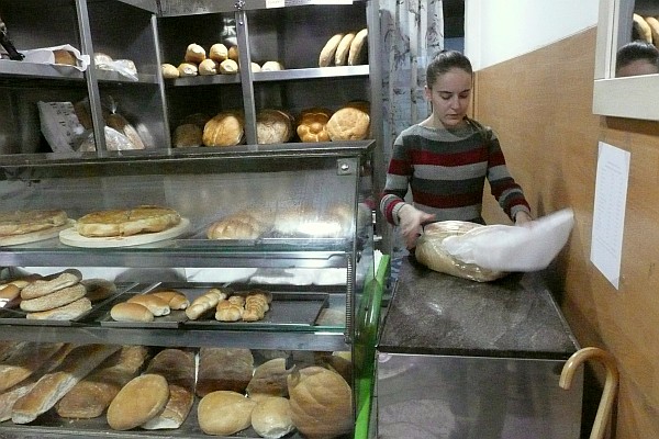 buying bread at Aferdita bakery