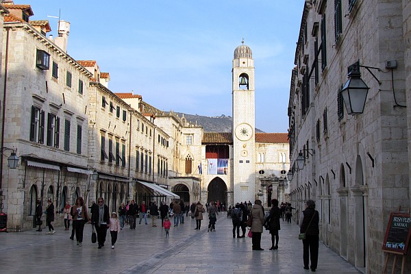 Placa Stradun (a main street in the Old City)