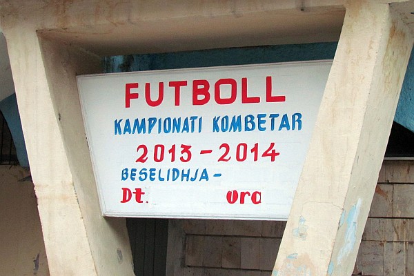 soccer stadium sign
