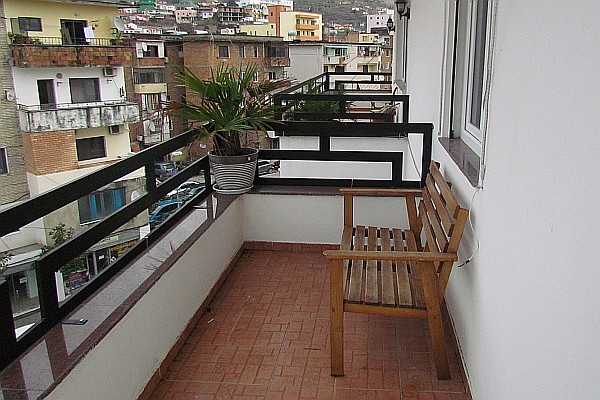 balcony on the front of our apartment