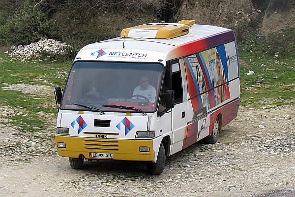our small bus to Berat, Albania