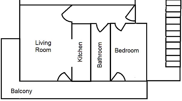 floor plan of our apartment