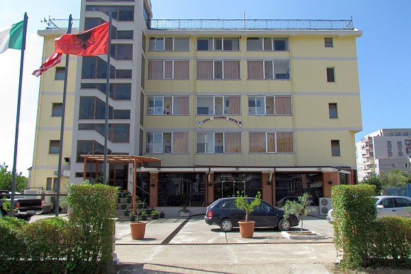 the front of Lezha Academic Center