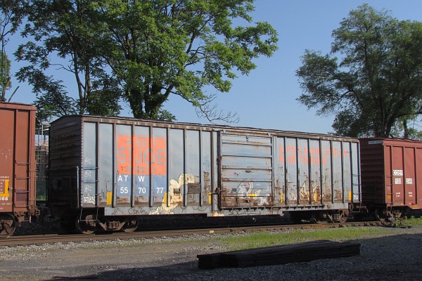 an Apalachicola Northern Railway boxcar