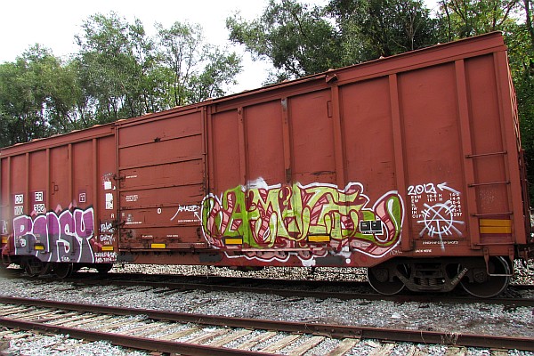 graffiti on a boxcar