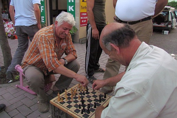 two men playing chess