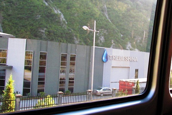Trebeshina water bottling plant near Permet