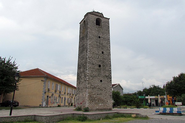 the clock tower in Podgorica, Montenegro, from the 1700's