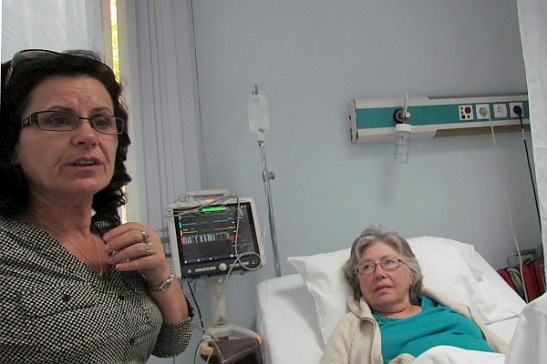 Klementina waits with Elsie for the doctor's report
