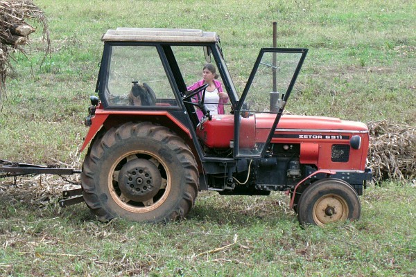 Zetor 6911 tractor in the field