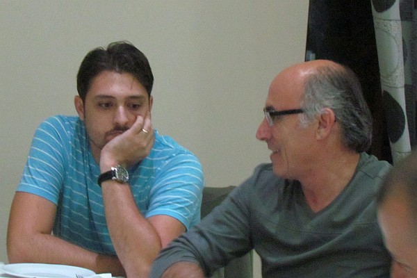 Rafael and Dini also share a moment of conversaiton