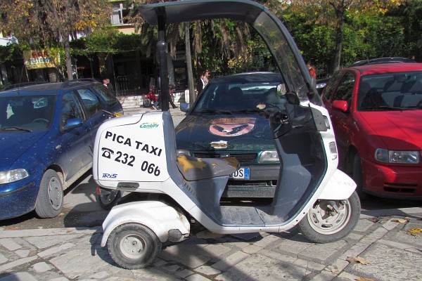 pizzas get to ride in theri own taxi while I walked