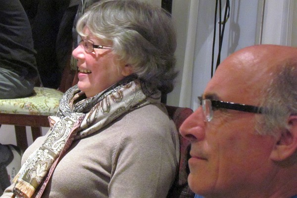 Elsie and Dini keep a watch on the activities