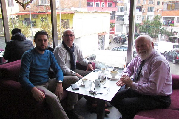 Rafael, Dini and myself in our pastoral team meeting
