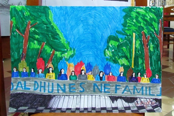 a thirds piece of student artwork