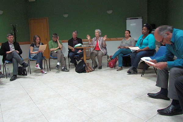 Janet leads us in meditation