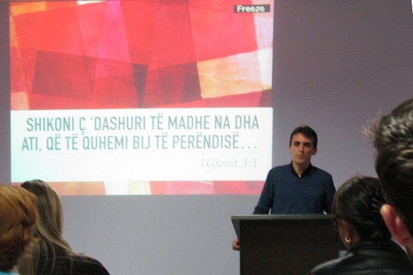 Francis Marques preaches