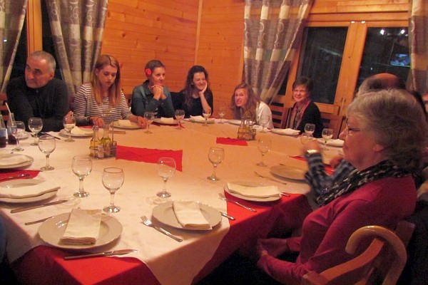 a photo of our table group
