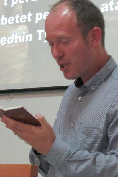 Robert Cook preaching at GIT