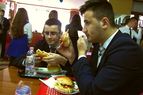 "hamburge"rs for lunch at LAC