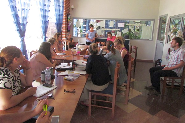 Elaine Moyer and Robin Gingerich led teachers' input to board of directors