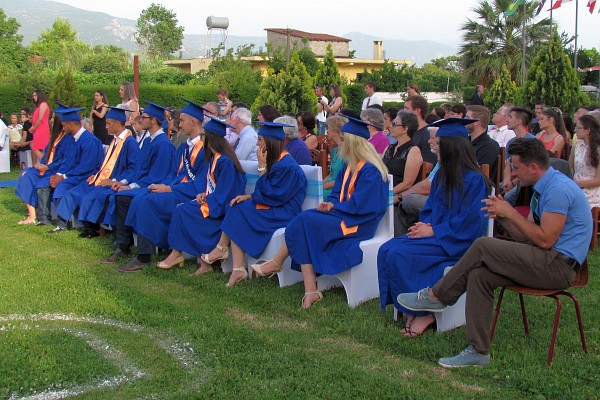 half of the senior class