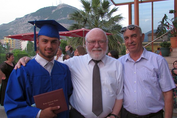 with Fatlum and his grandpa