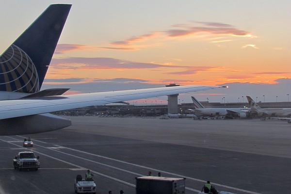 view as we landed at Dulles