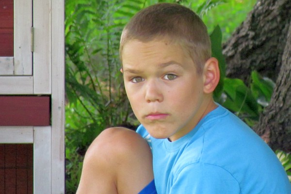 Nathan sees me from a distance