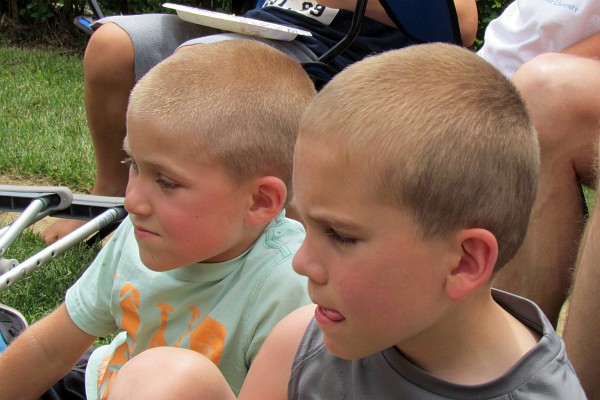 Ty and Caleb--two peas in a pod