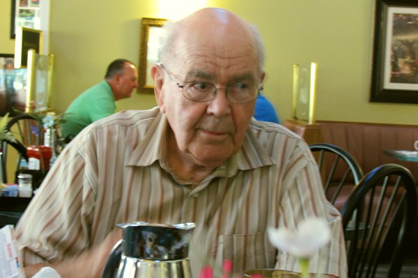 Dad at breakfast