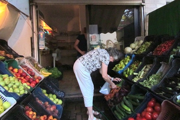 a vegetable and fruit shop near our home and the churcch