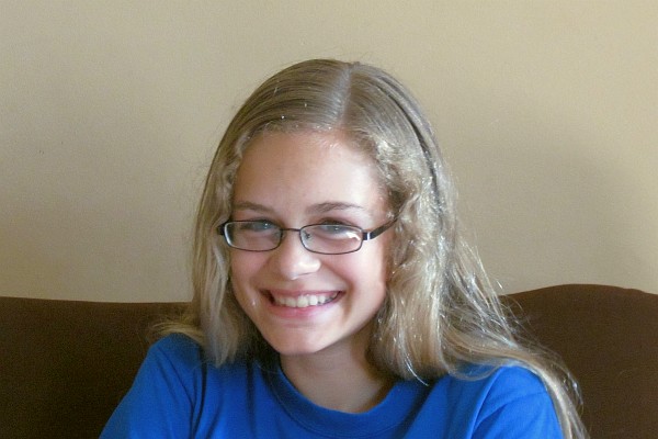 Leah gives a big smile for the photographer (me)