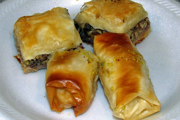 baklava from an Iraqi store in Harrisonburg