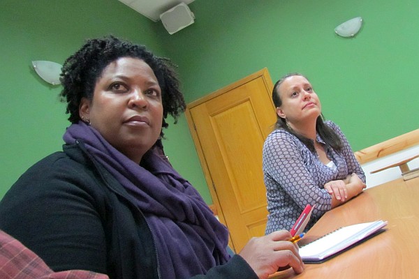 Norma Telos & Stacey Nofziger listen to the sharing of our stories
