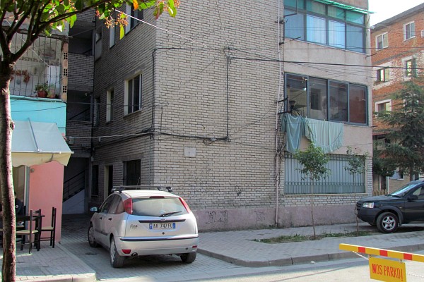our apartment is on the second flooor to the right in this photoo
