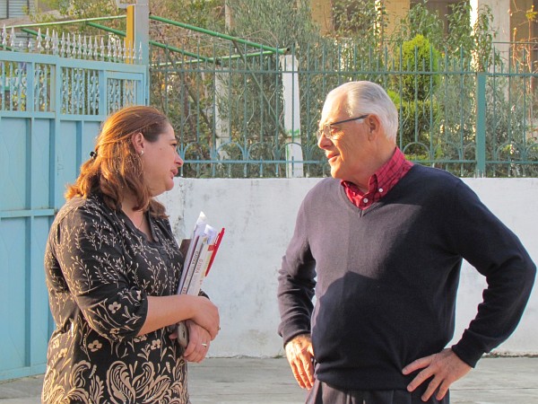 Bardha and John share a conversation