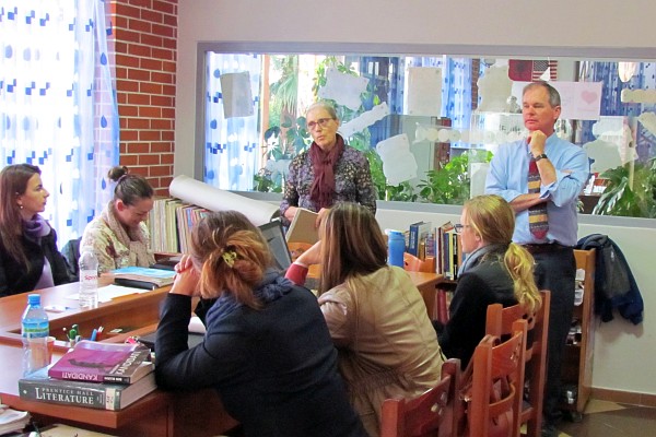 Ann and Jim Hershberger begin their three afternoon workshops