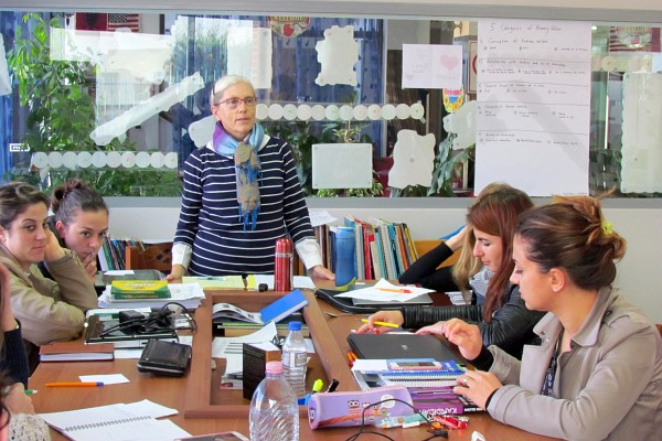 Ann shares with the teachers about cultural communication