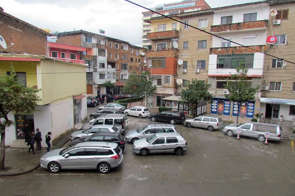 looking from My Bar toward the church