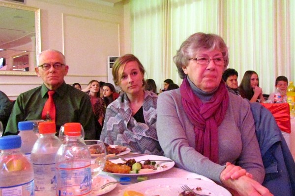 on the otherside of John were Katrina, Elsie and I